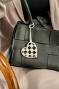 BLACK CHECKERED HEART
