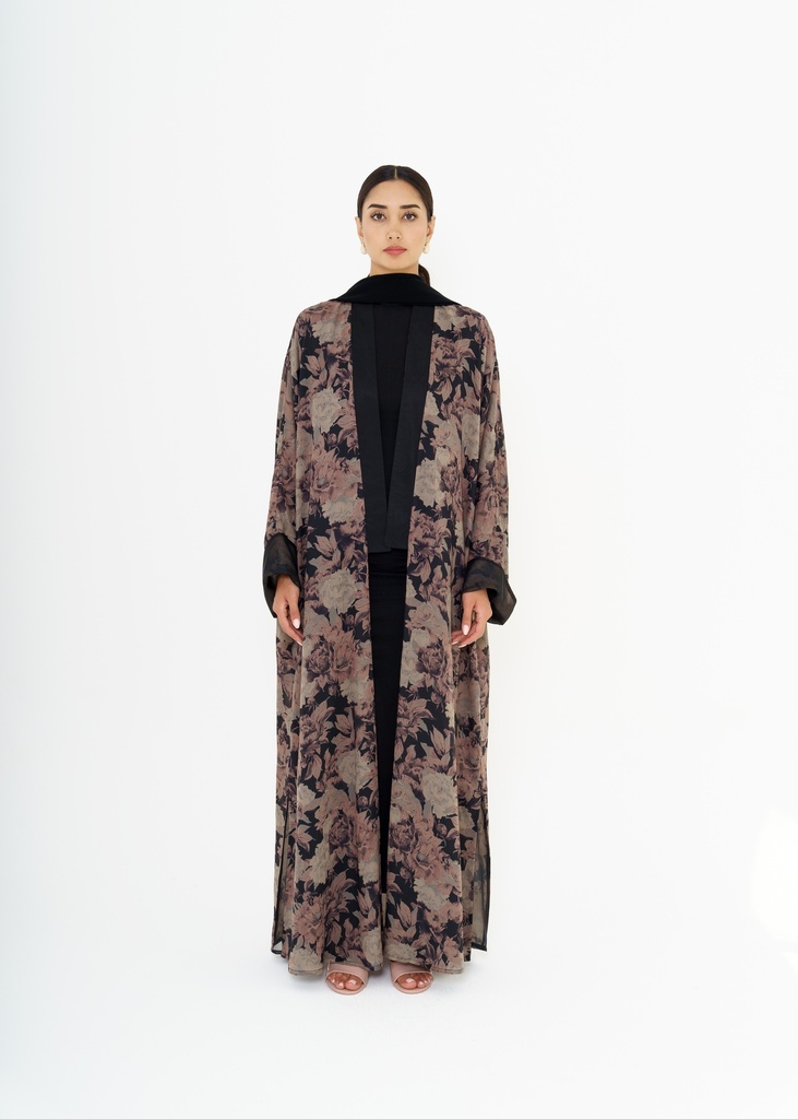 NOIR BLOOM REVERSIBLE KIMONO